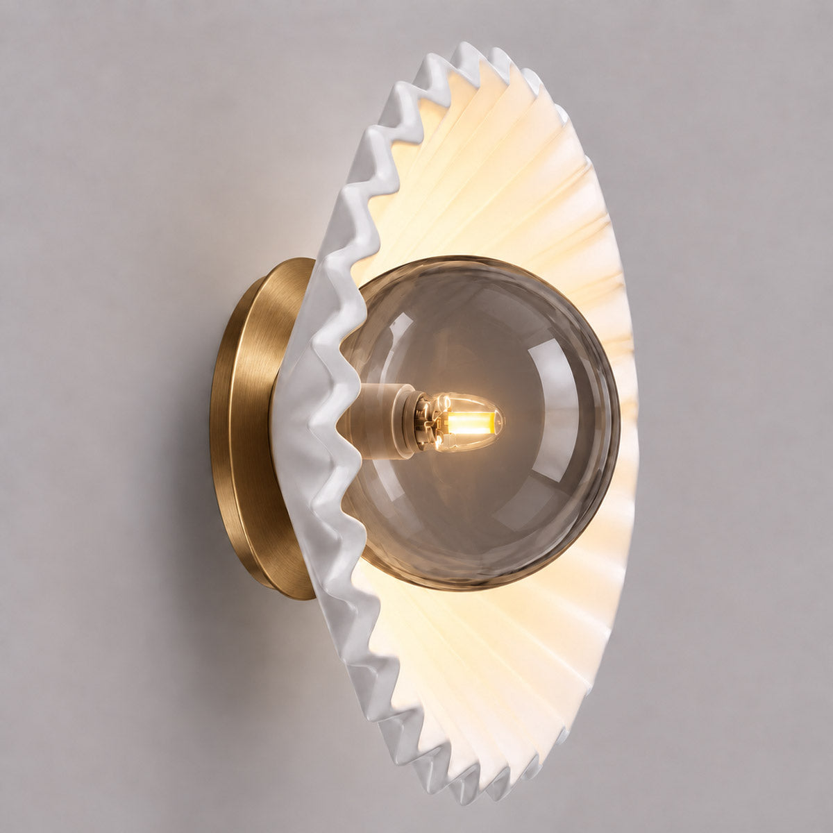 Speros Bowlos Fluted Wall Light