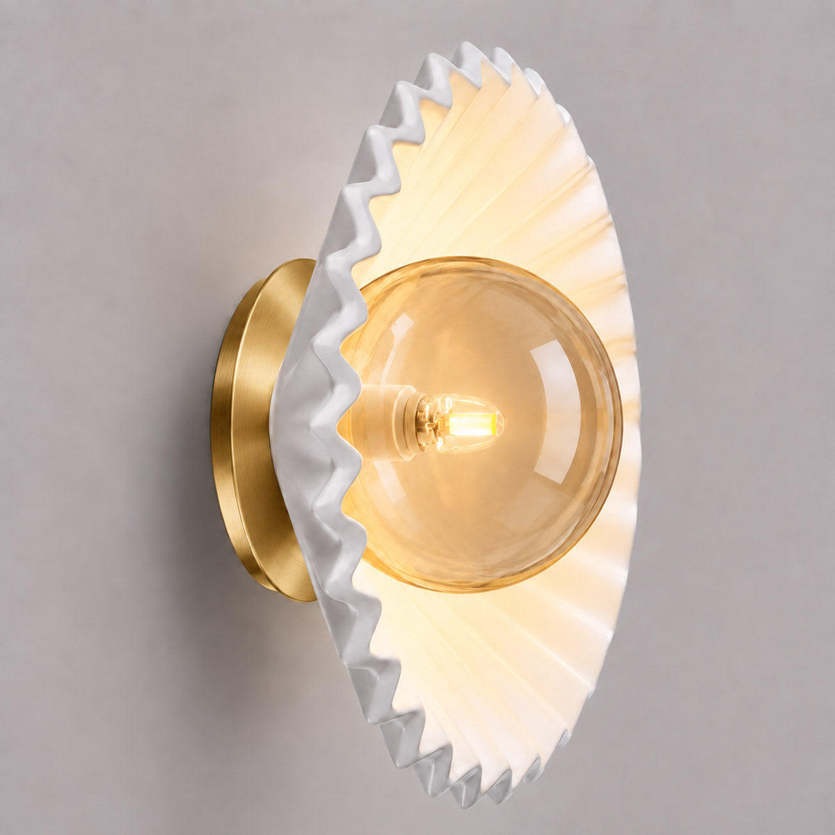 Speros Bowlos Fluted Wall Light