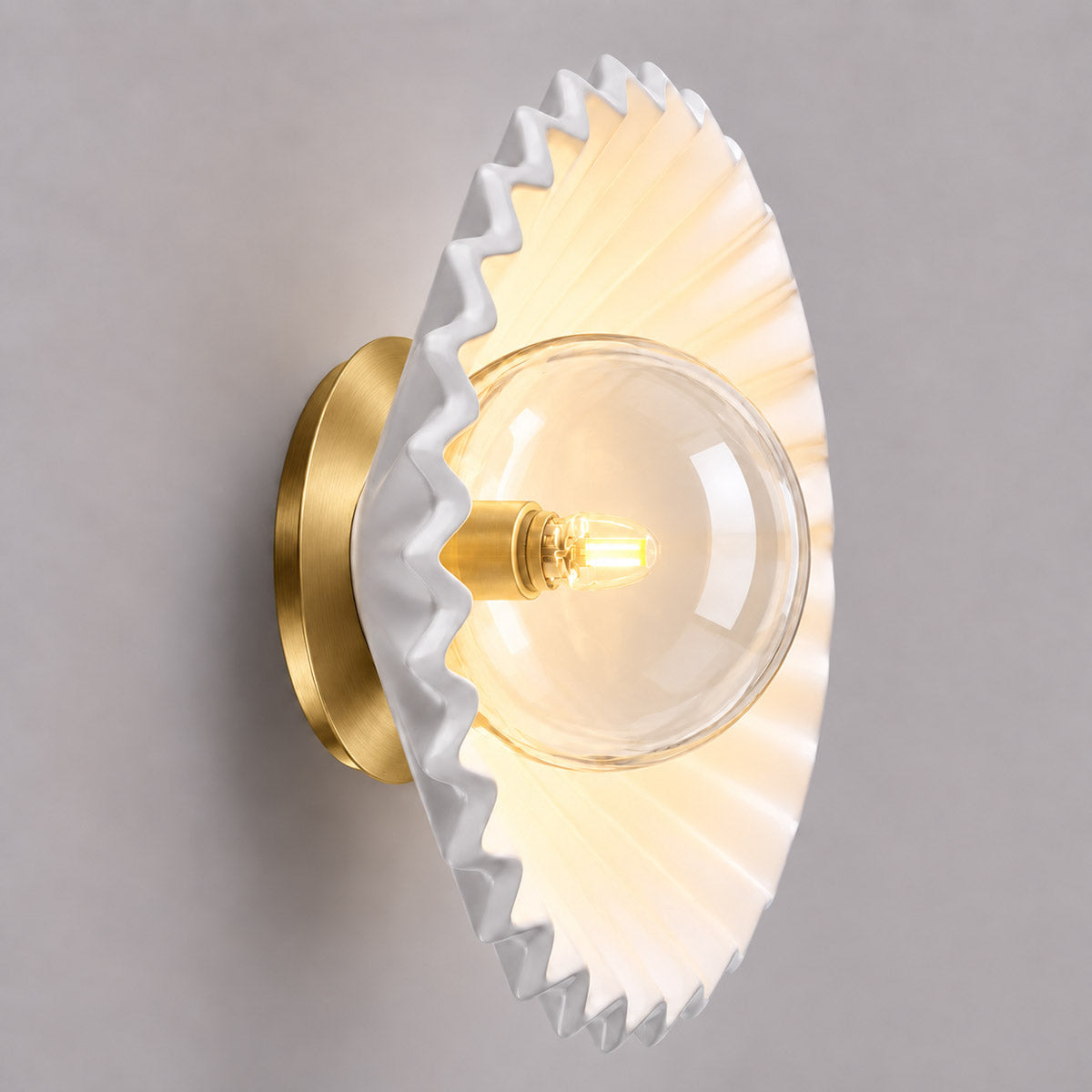 Speros Bowlos Fluted Wall Light