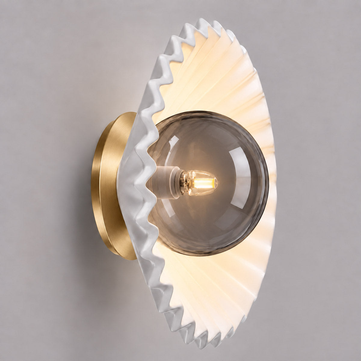 Speros Bowlos Fluted Wall Light