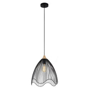 Spiaggia Iron Cone Wavy Edge Pendant Light