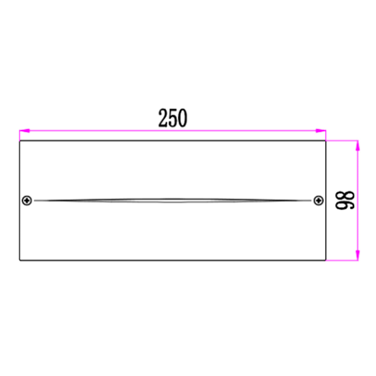 Recessed Brick Wall Light