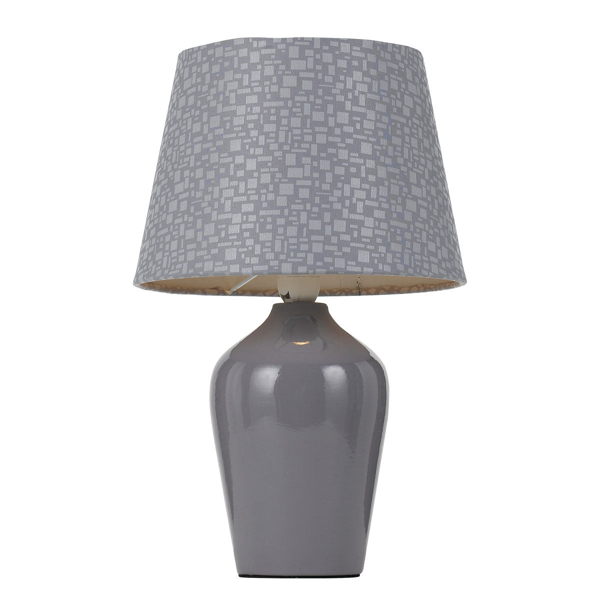 Stacy Table Lamp Modern Fabric Shade Lighting