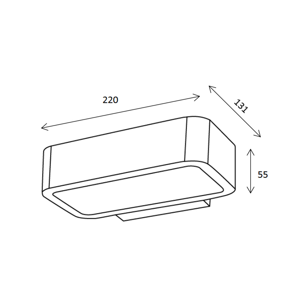 Stellar LED Aluminium Up & Down Outdoor Wall Light