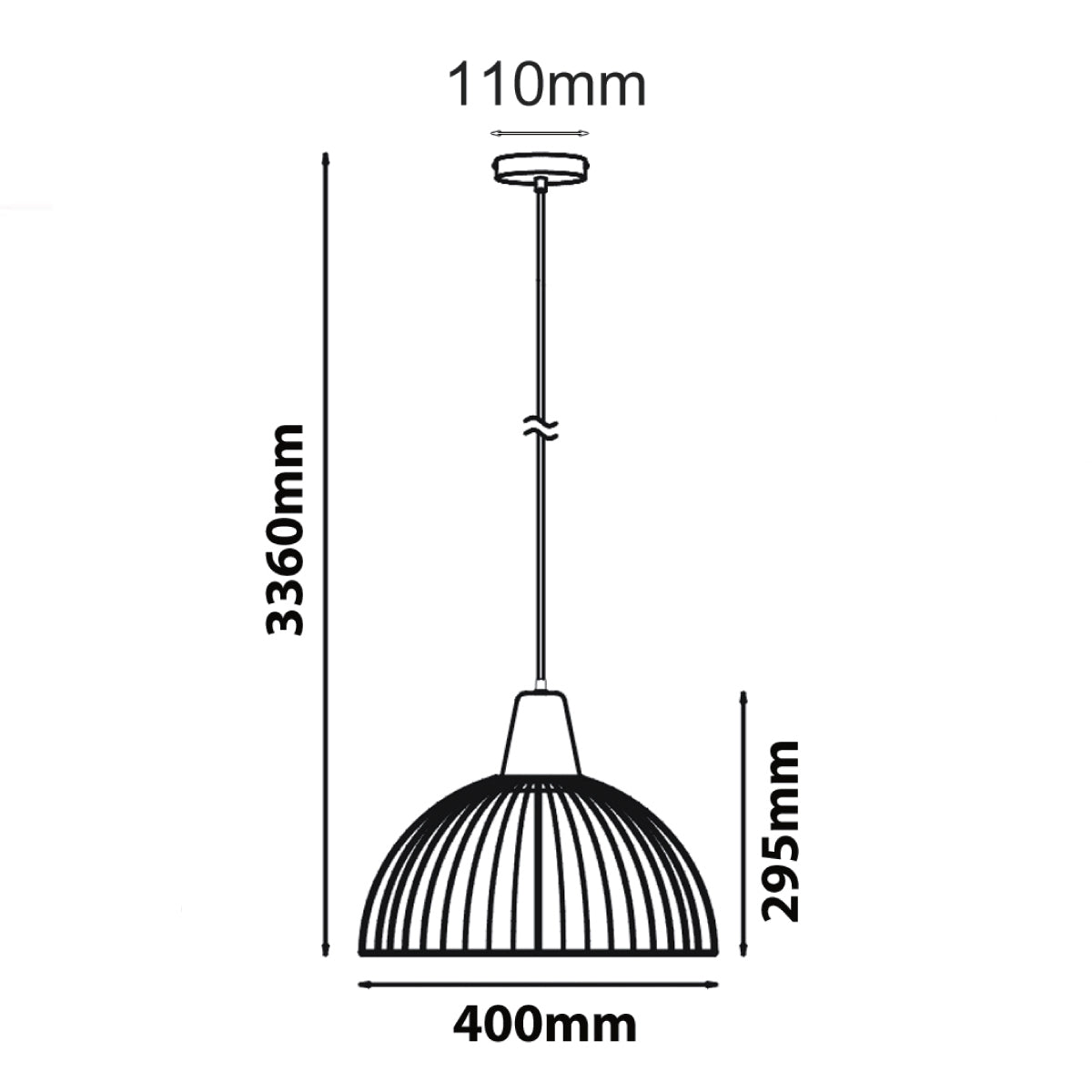 Strand Cage Dome Pendant Light