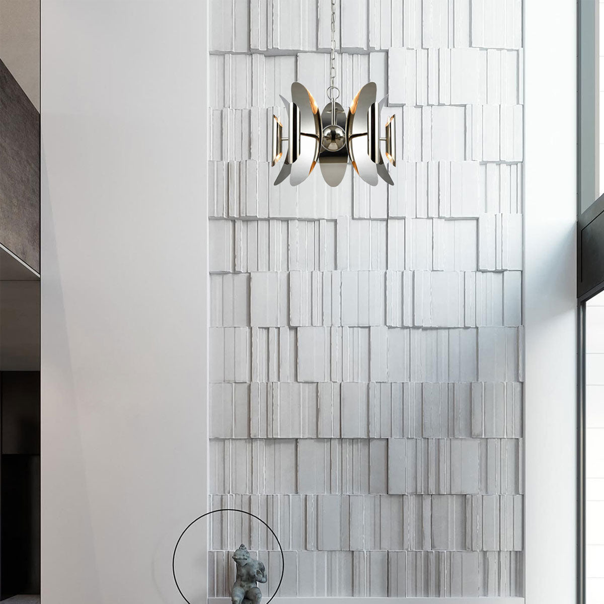 Strato 10-Light Polished Nickel Modern Pendant Light