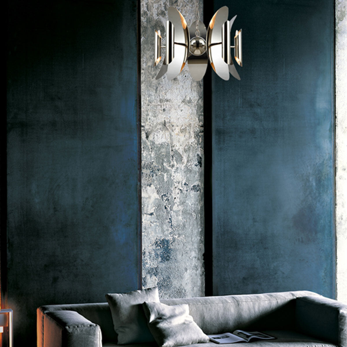 Strato 10-Light Polished Nickel Modern Pendant Light