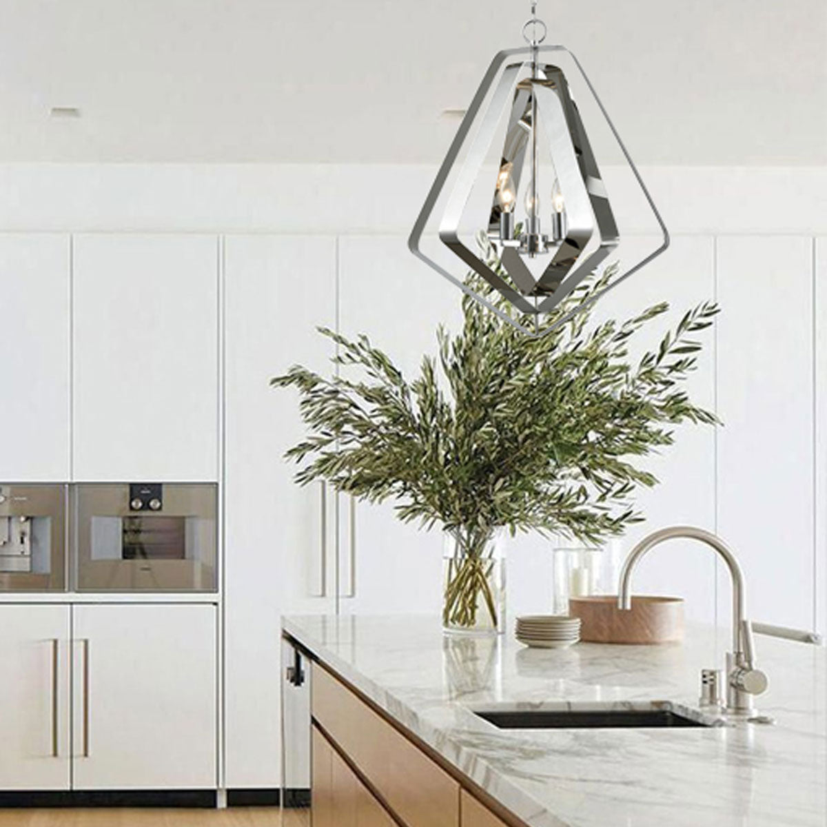 Strato 5 Light Pendant - Polished Nickel