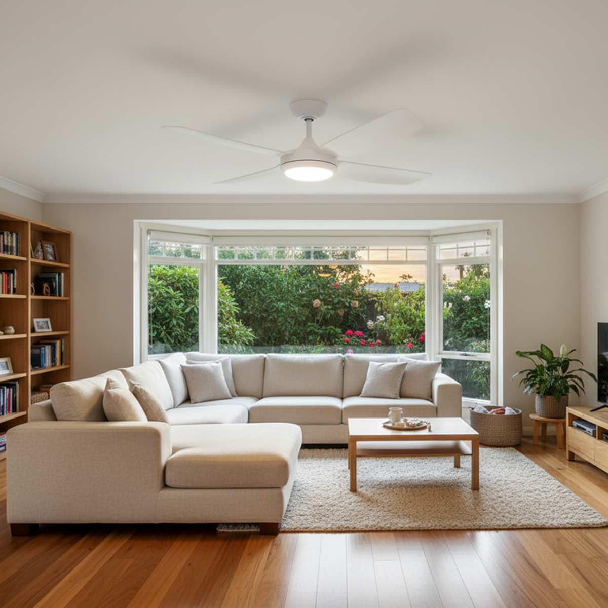 Stratus 4 Blade AC Ceiling Fan with LED Light