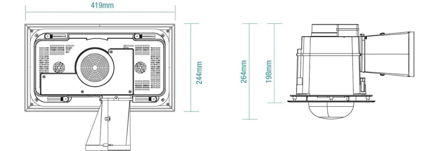 Striker 2 3-in-1 Bathroom Heater and Exhaust Fan with Tricolour LED Light