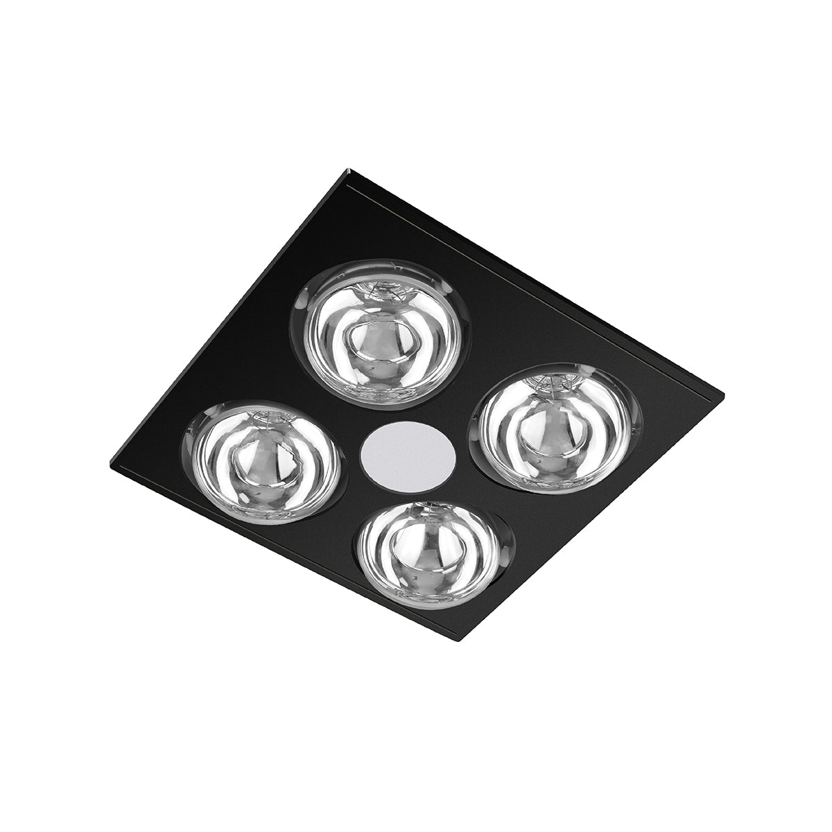 Sunair 8W LED 4 Heat Bathroom 3-IN-1 - Black