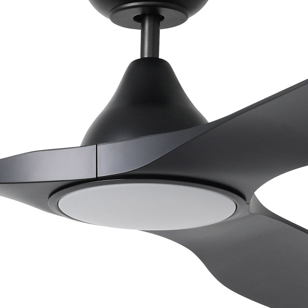 Surf 72" DC Ceiling Fan with LED Light - Black