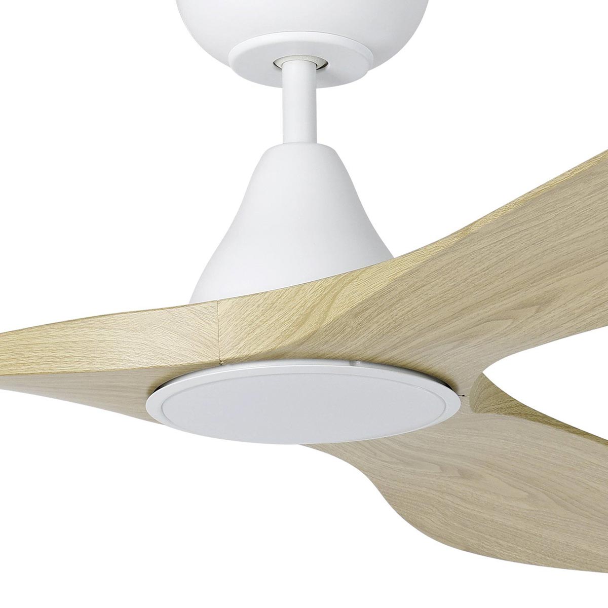 Surf 72" DC Ceiling Fan with LED Light - Light Oak