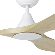 Surf 72" DC Ceiling Fan with LED Light - Light Oak