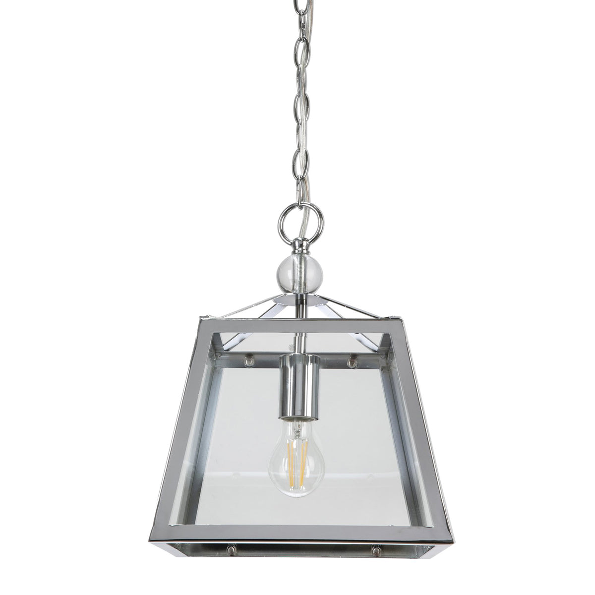 Tamarka Metal Framed Glass Pendant - 1 Light