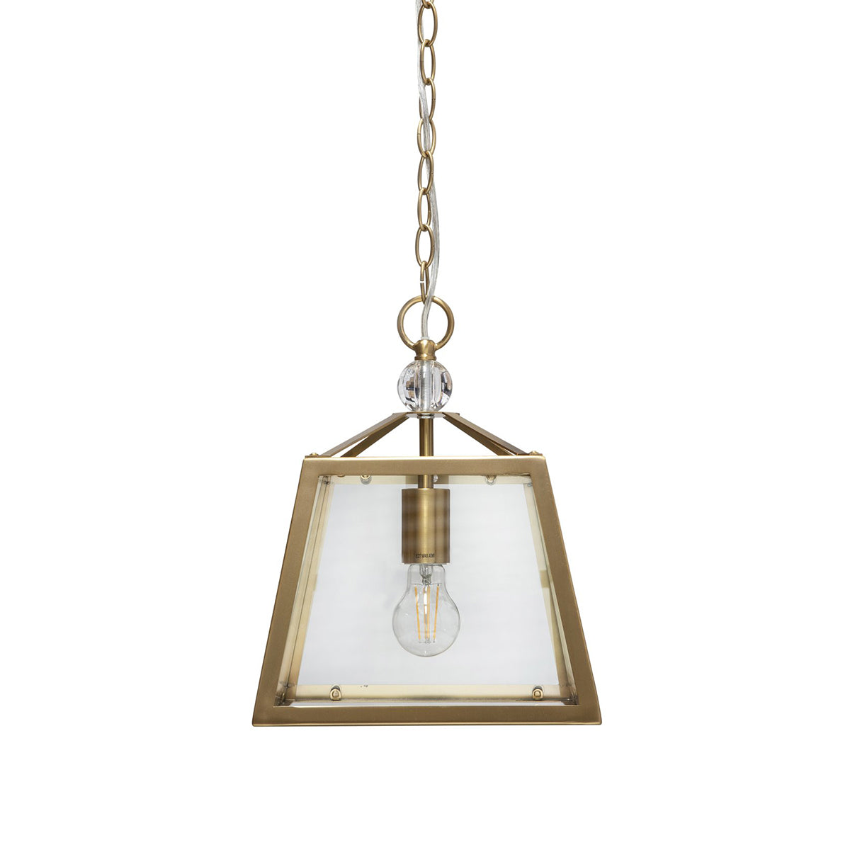 Tamarka Metal Framed Glass Pendant - 1 Light