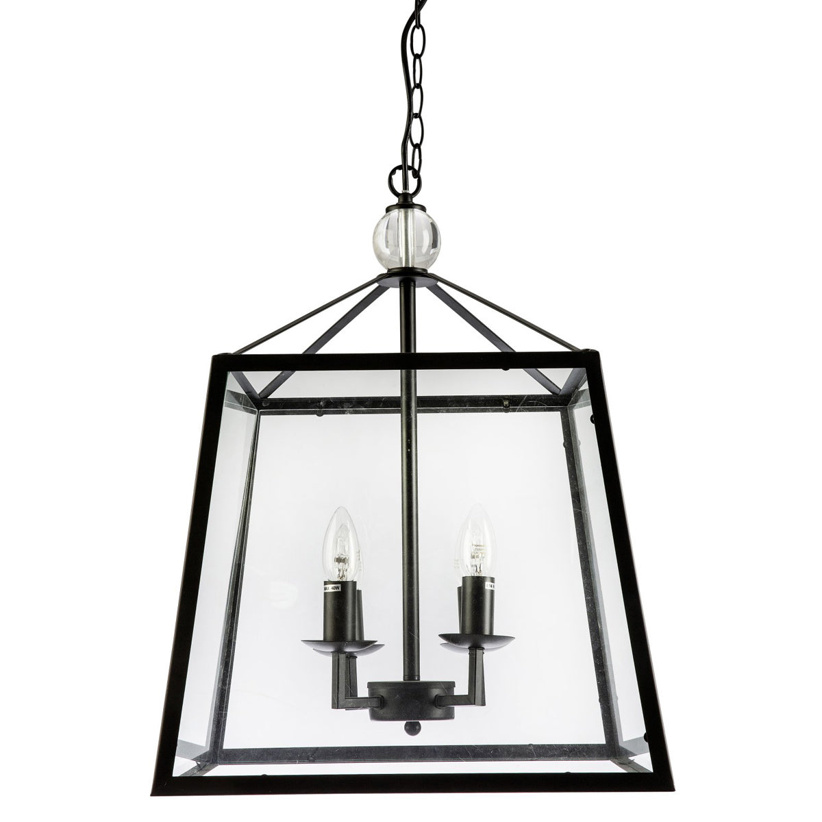 Tamarka Metal Framed Glass Pendant