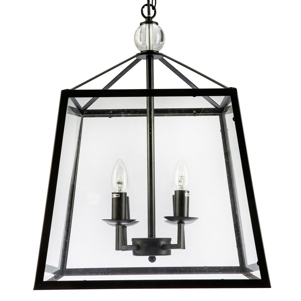 Tamarka Metal Framed Glass Pendant