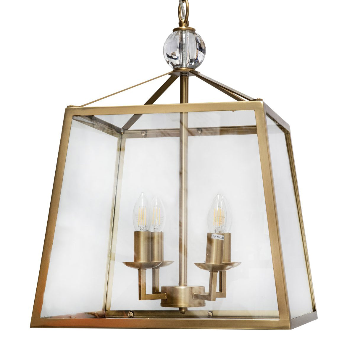 Tamarka Metal Framed Glass Pendant