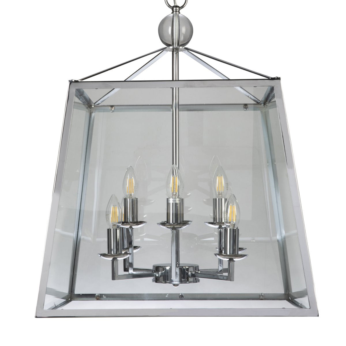 Tamarka Metal Framed Glass Pendant