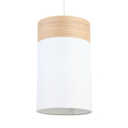 Tambura Oblong Blonde Wood Pendant Light