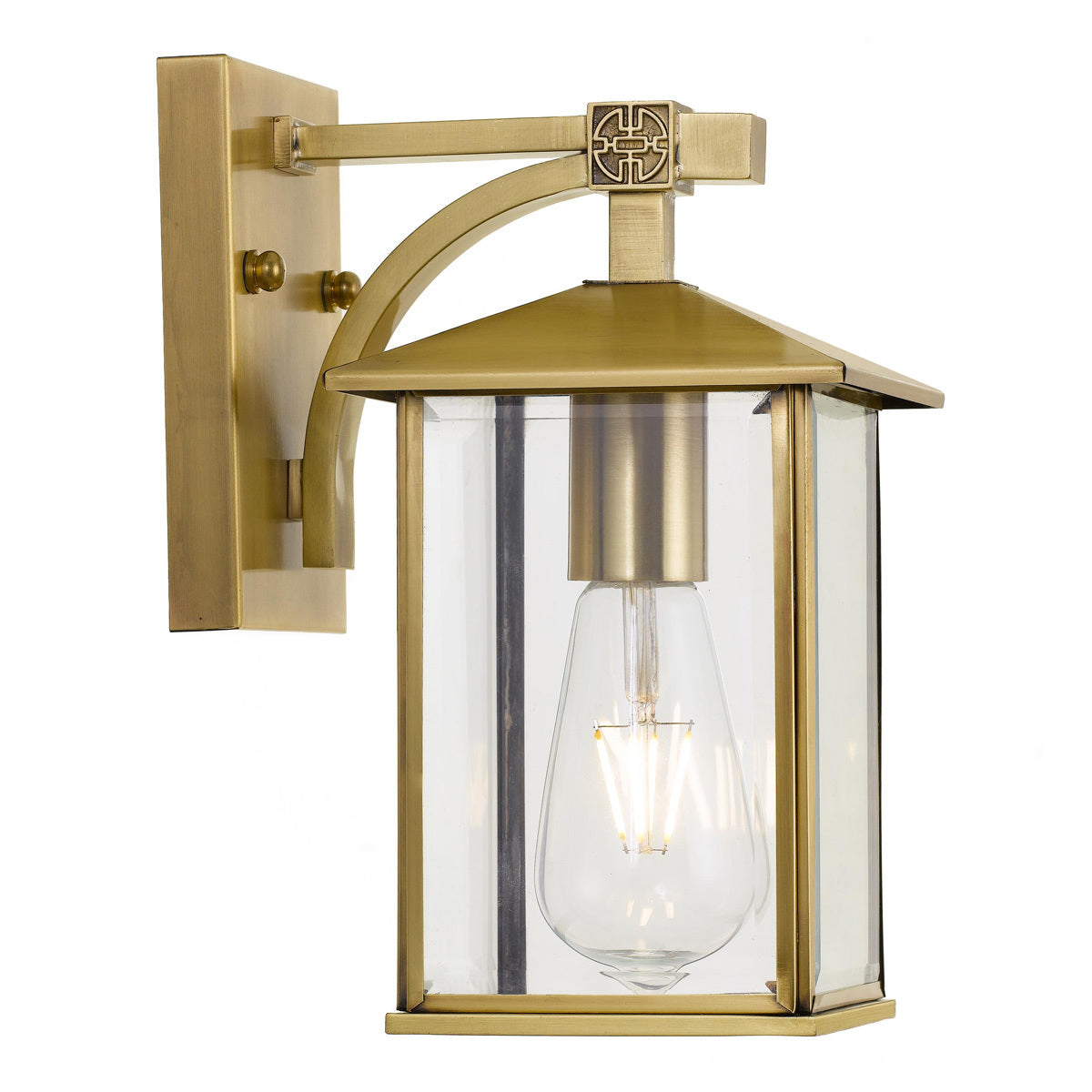 Coby Large Solid Brass Outdoor Exterior Coach Wall Light