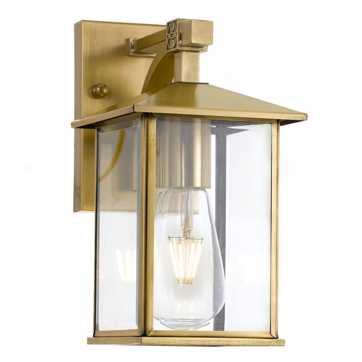 Coby Large Solid Brass Outdoor Exterior Coach Wall Light