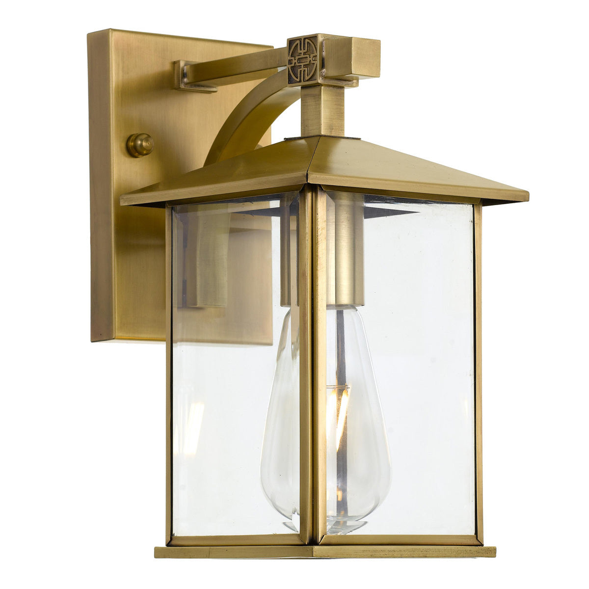 Coby Large Solid Brass Outdoor Exterior Coach Wall Light