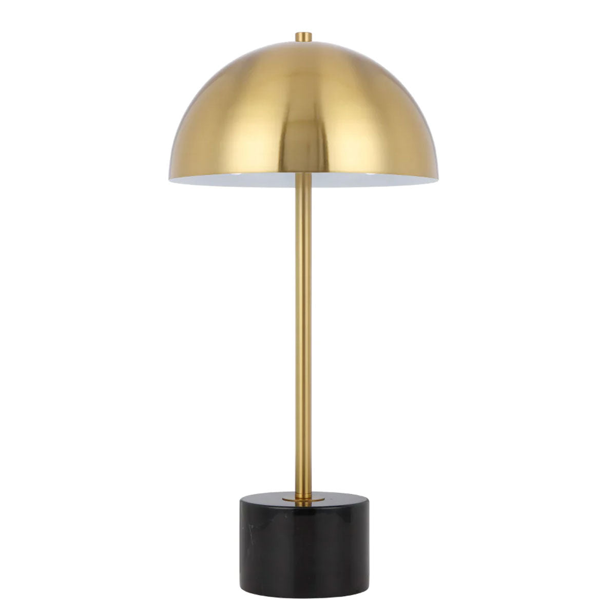 Domez Table Lamp with Dome Shade and Marble Base