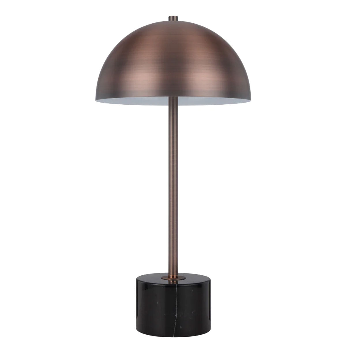Domez Table Lamp with Dome Shade and Marble Base