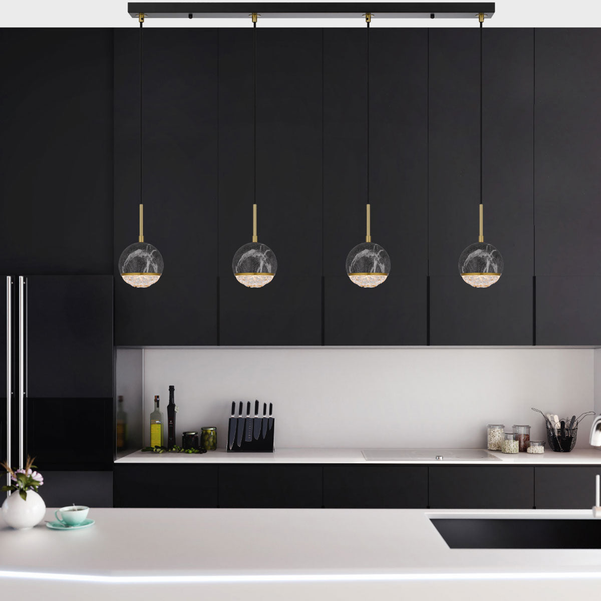 Oneta 4LT Pendant Light with Adjustable Height