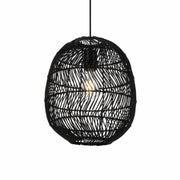 Rana Teardrop Shaped Pendant Light with Steel Frame