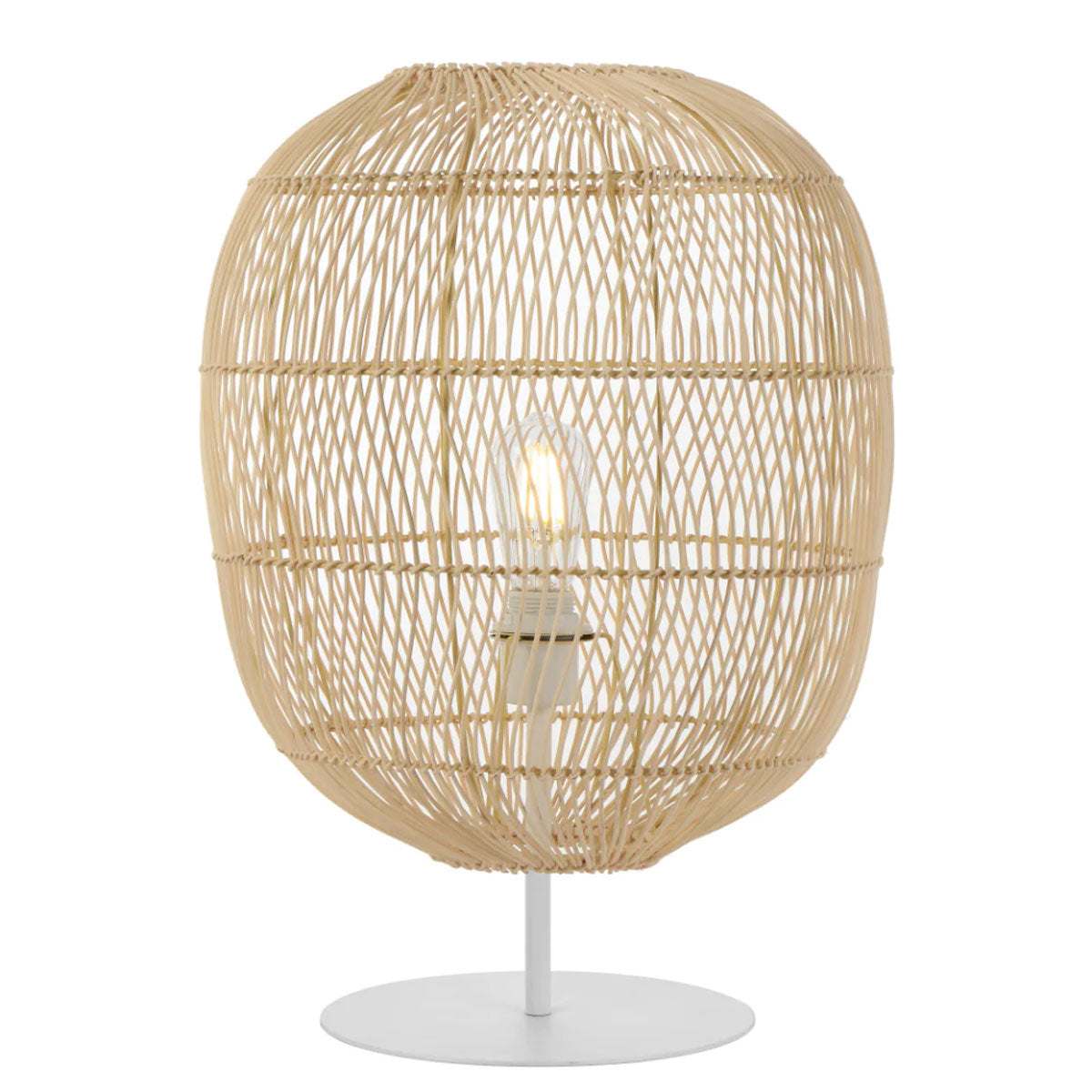 Rana 30 Rattan Table Lamp with Ambient Glow