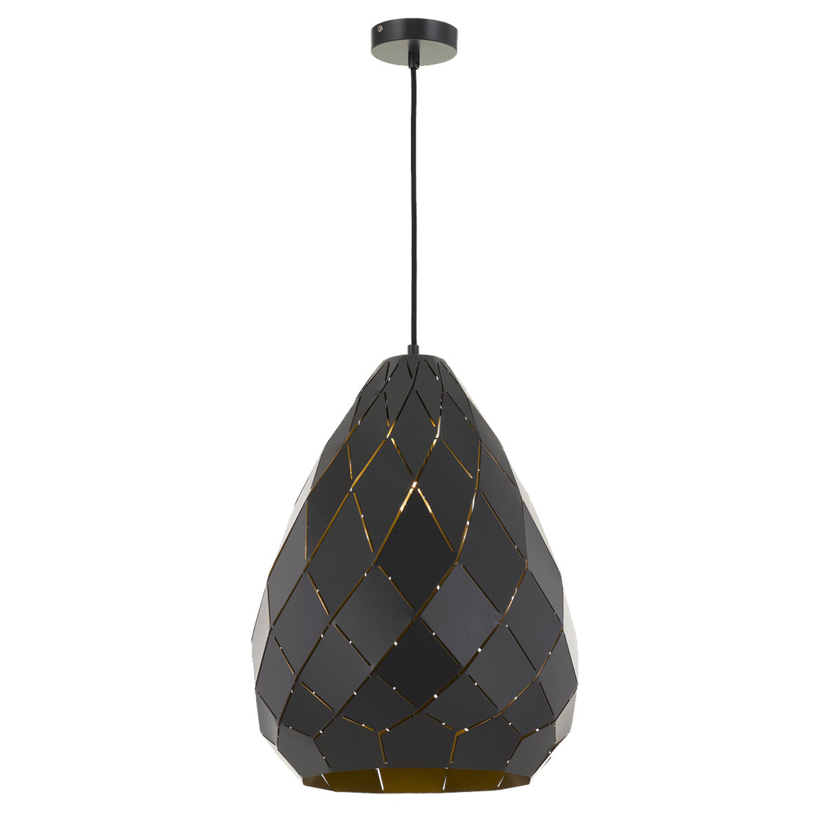 Simon Small Egg Shape Metal Pendant Light