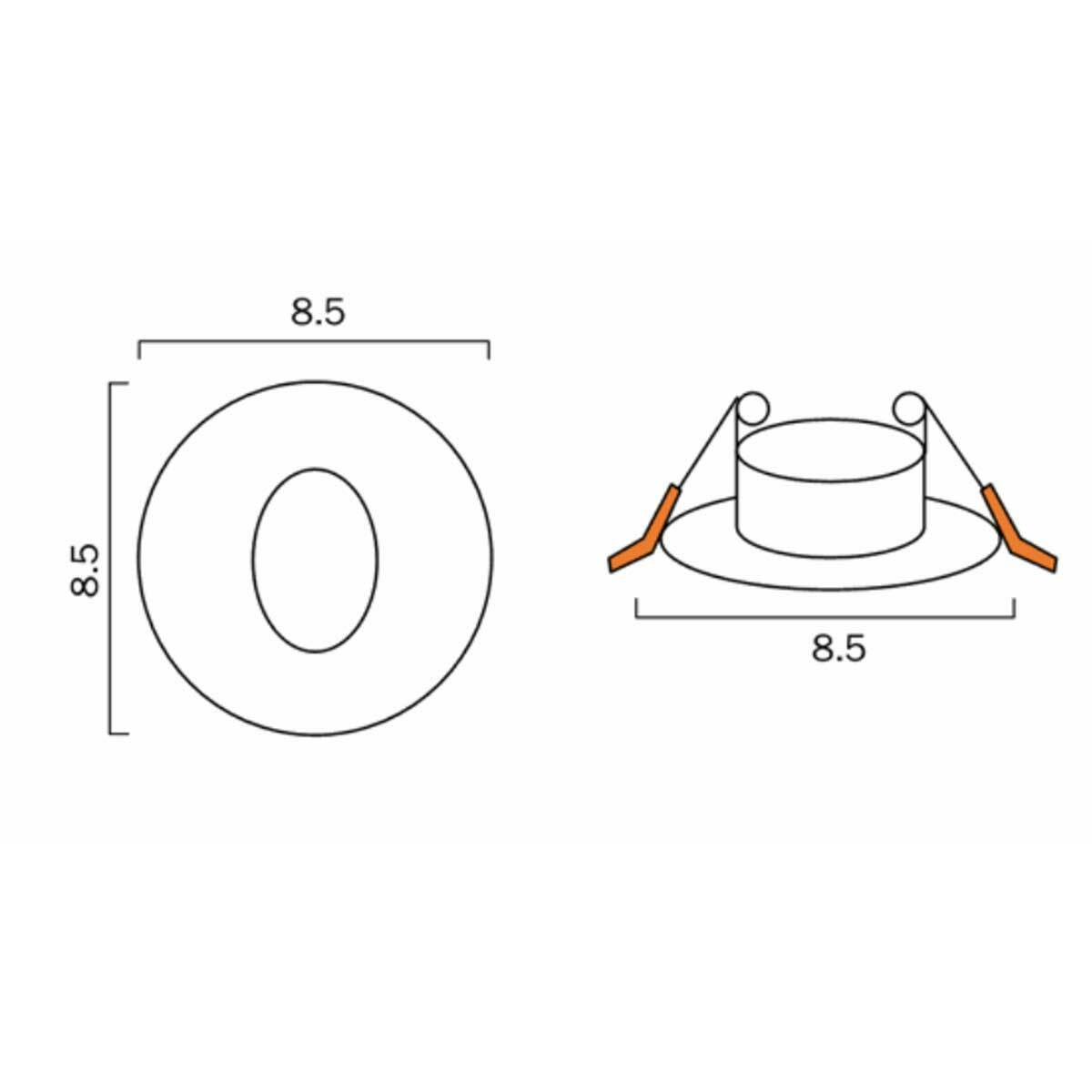 Snap Round Step Light with Integrated LED
