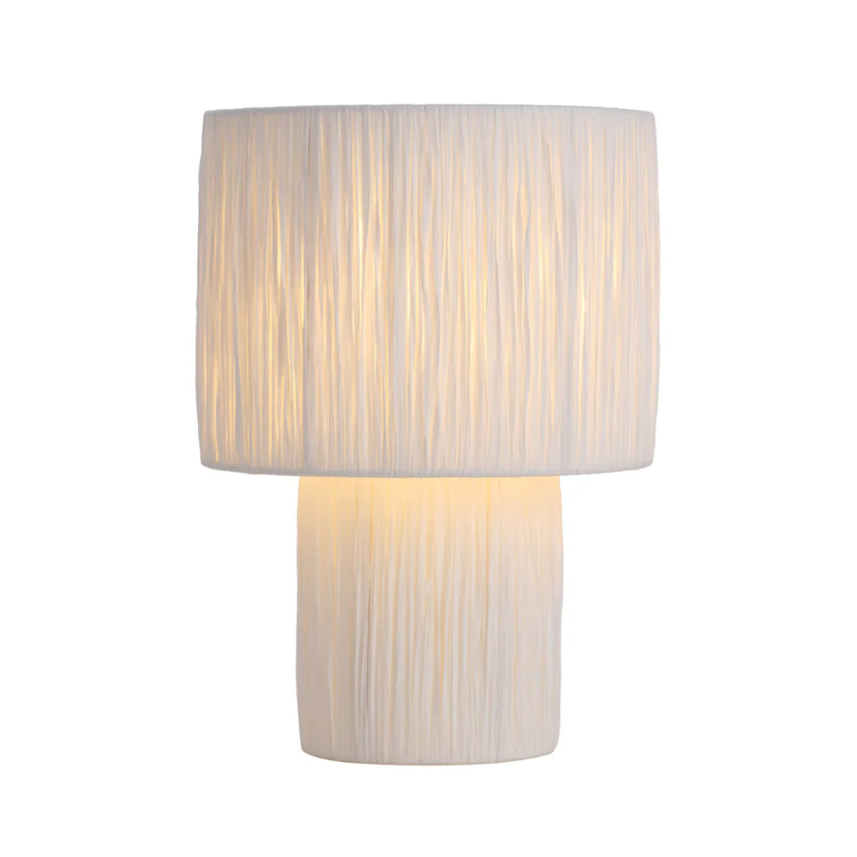 Nativa Coastal Raffia Table Lamp