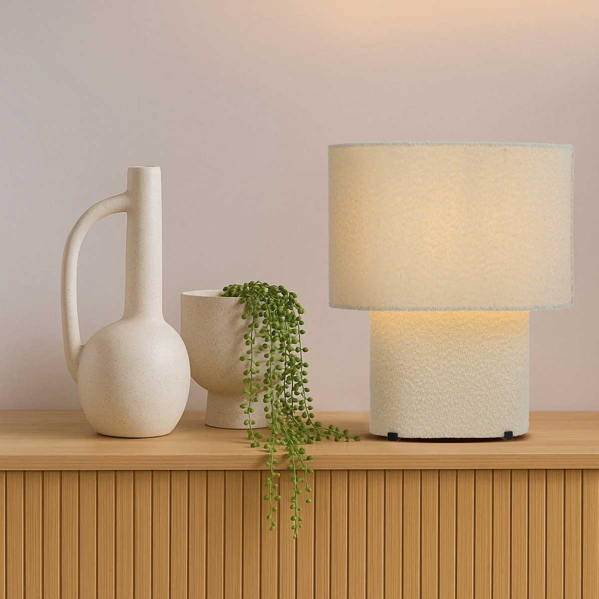 Verso Boucle Fabric Table Lamp