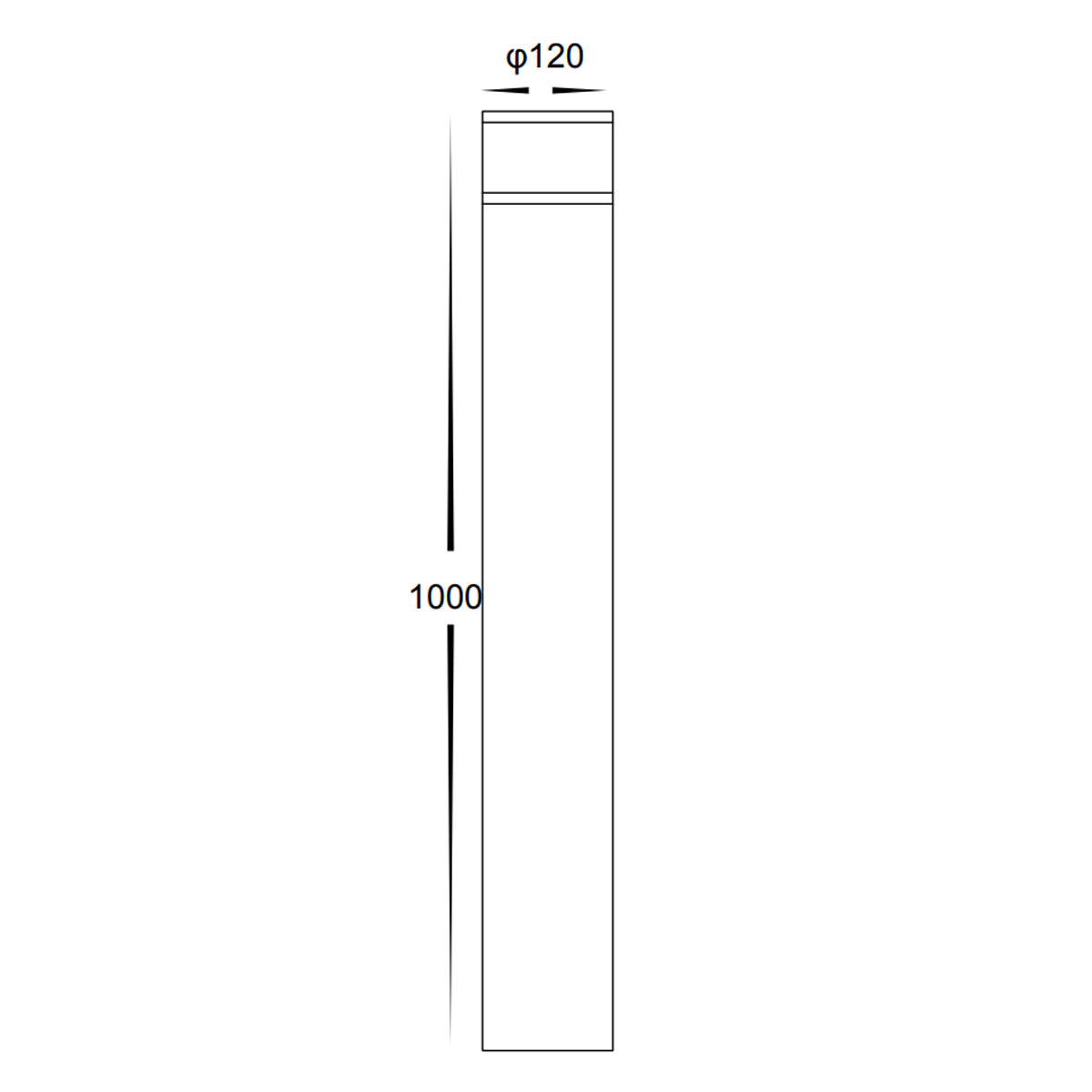Temo 24V Bollard Garden Light Outdoor Lighting