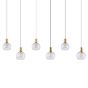 Terque 6 Light Linear Bar Pendant with Dimmable LED