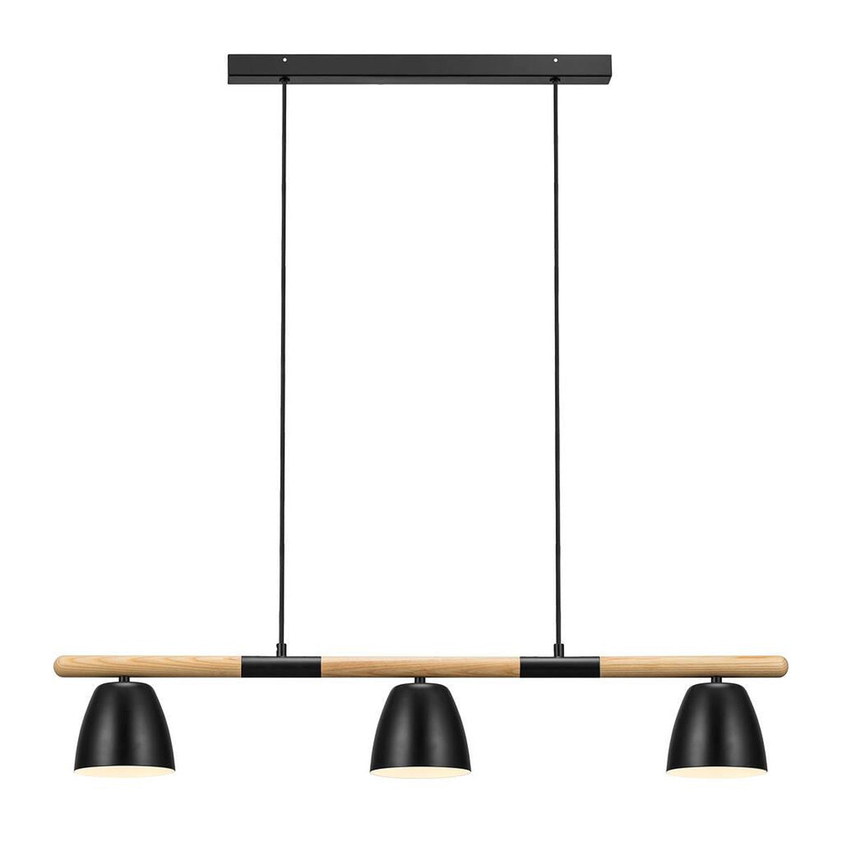 Theo 3 Light Timber Linear Pendant Light