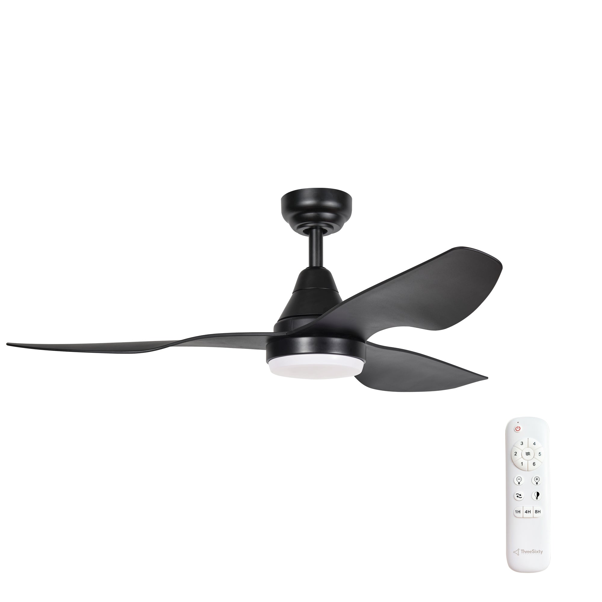 Simplicity DC Ceiling Fan with LED Light & Remote