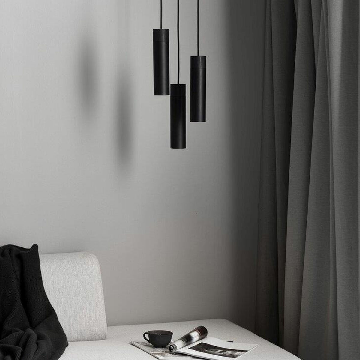 Tilo 3 Light Nordic Timber Cluster Pendant Light