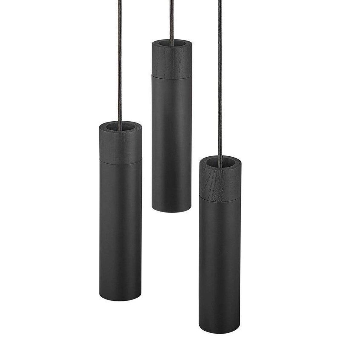 Tilo 3 Light Nordic Timber Cluster Pendant Light