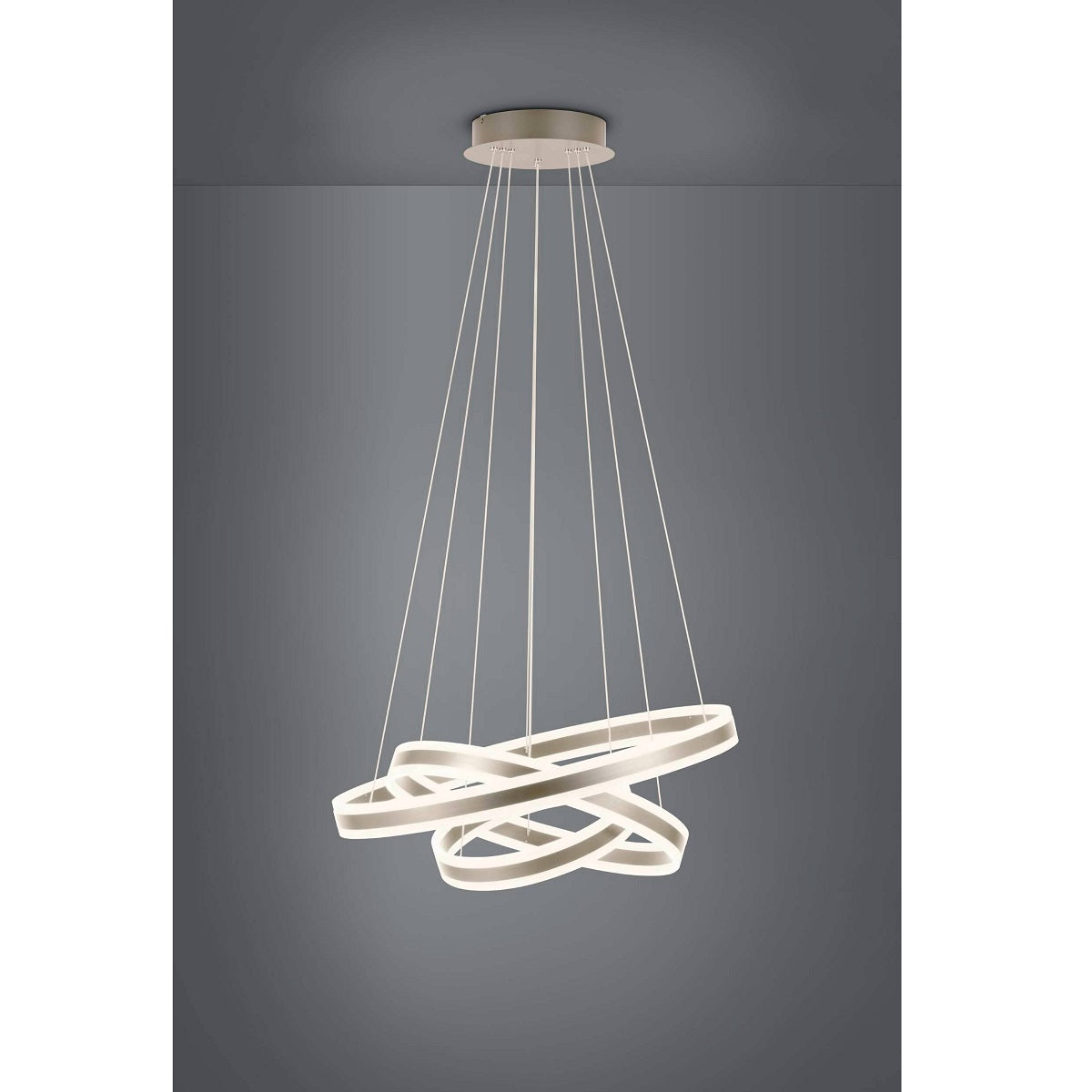 Tonarella 177W 3 Ring LED Pendant Light with Adjustable Height