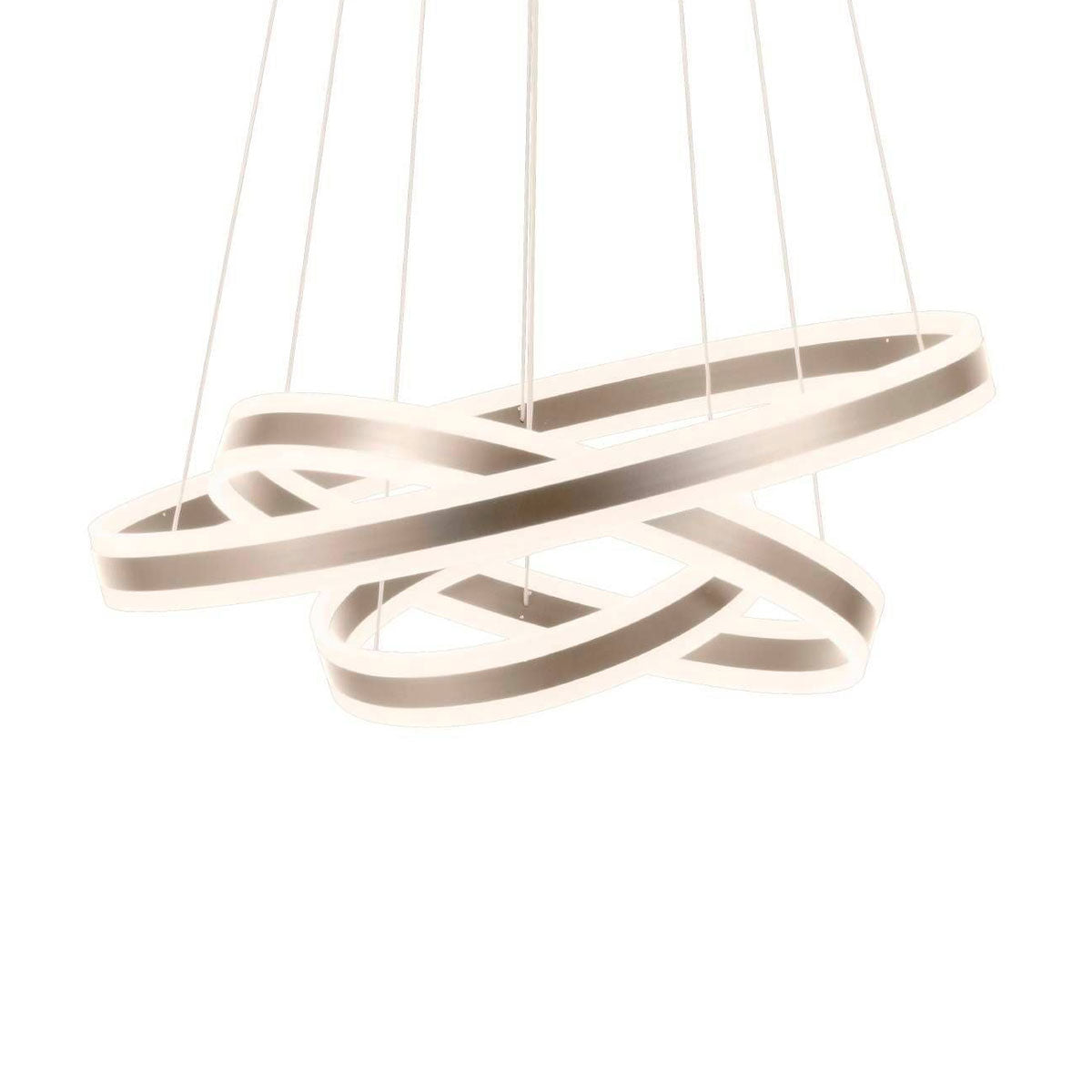 Tonarella 177W 3 Ring LED Pendant Light with Adjustable Height