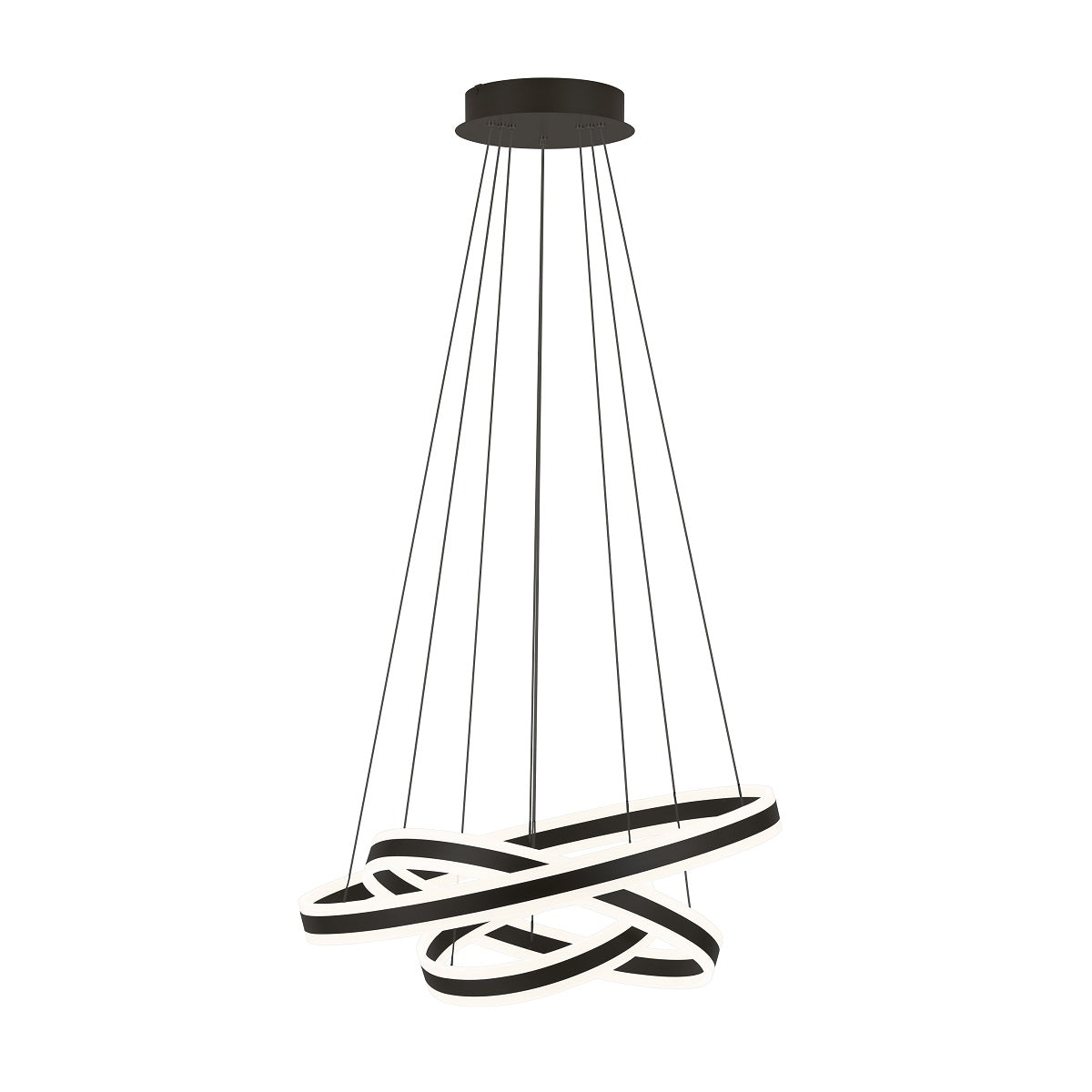 Tonarella 177W 3 Ring LED Pendant Light with Adjustable Height