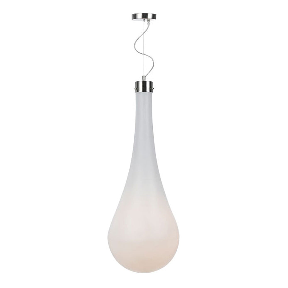 Tonty Matt Opal Glass Droplet Pendant Light
