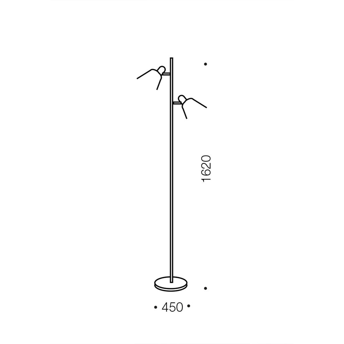 Torres 2 Floor Lamp with E27 Sockets