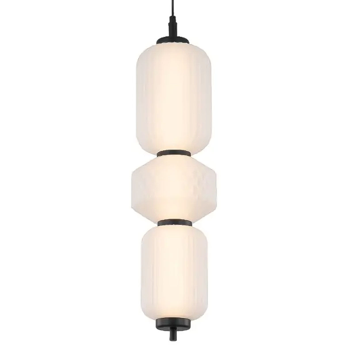 Torso 3-Light Pendant with Integrated LED Lighting