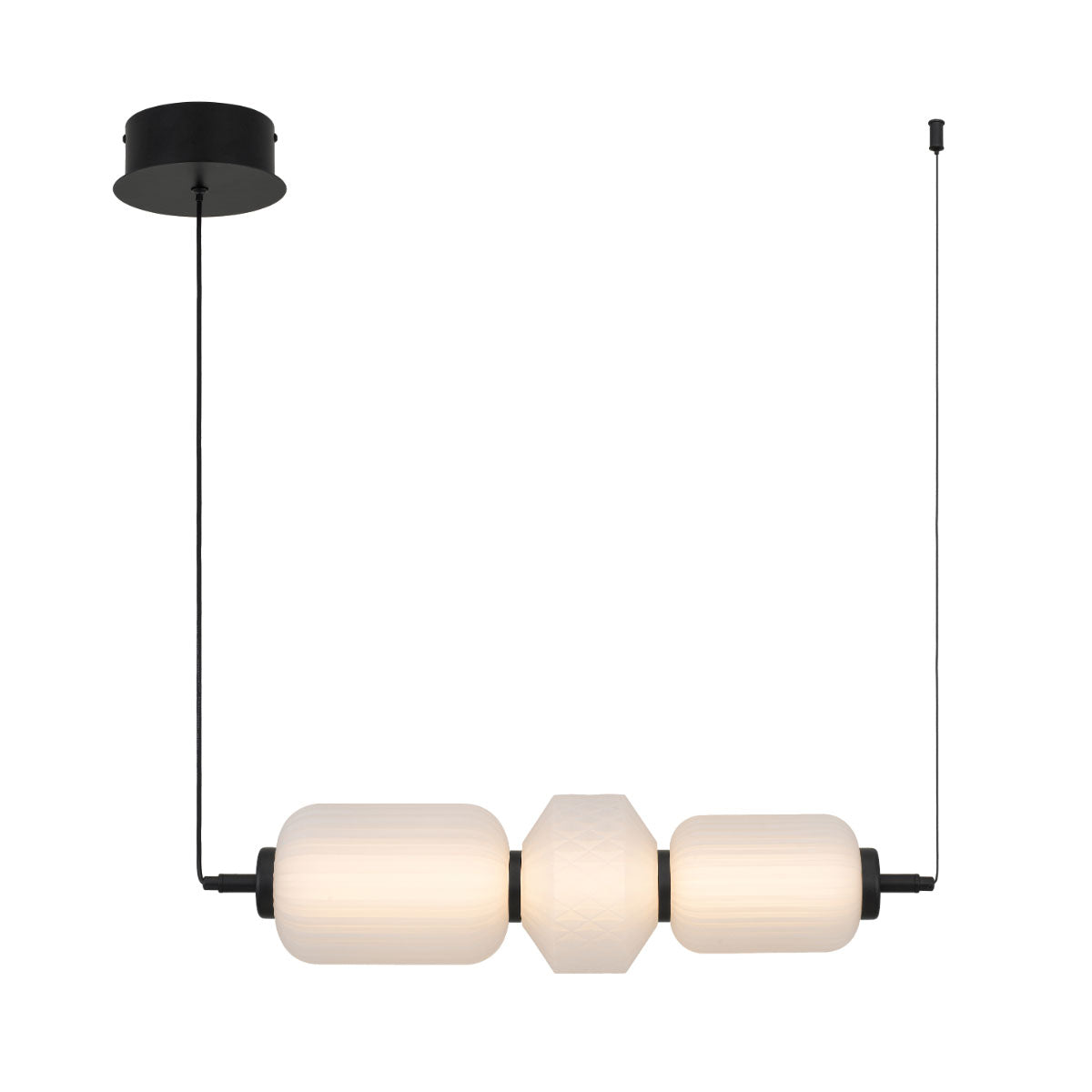 Torso 3-Light Pendant with Integrated LED Lighting